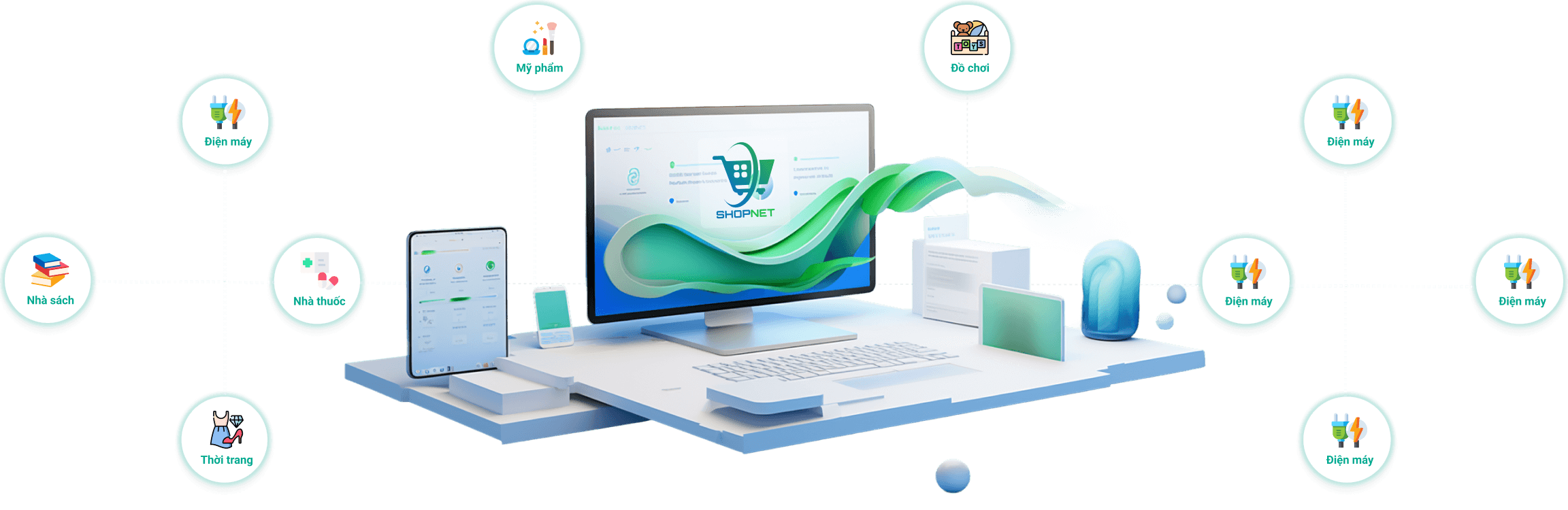 Các ngành hàng phù hợp với Shopnet